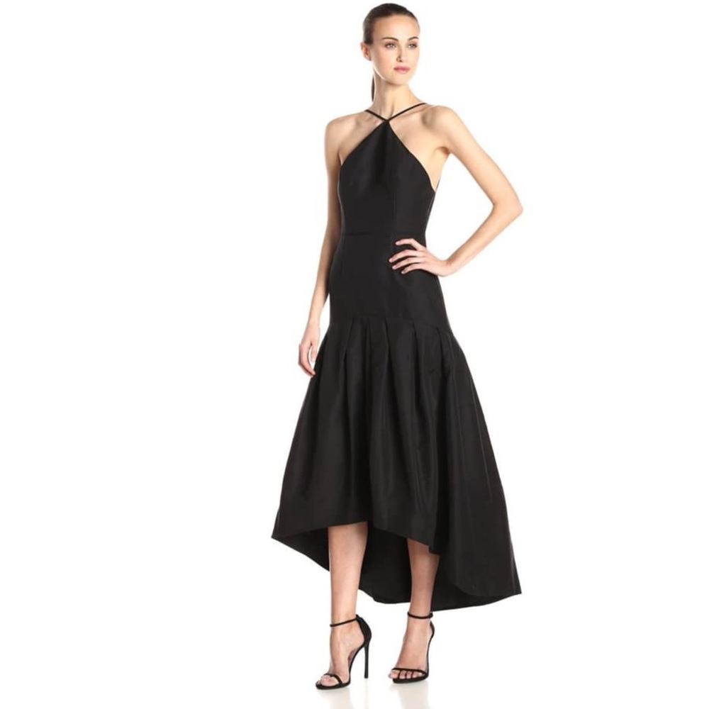Jill Stuart Vega Dress black silk halter 0 - Picture 2 of 6